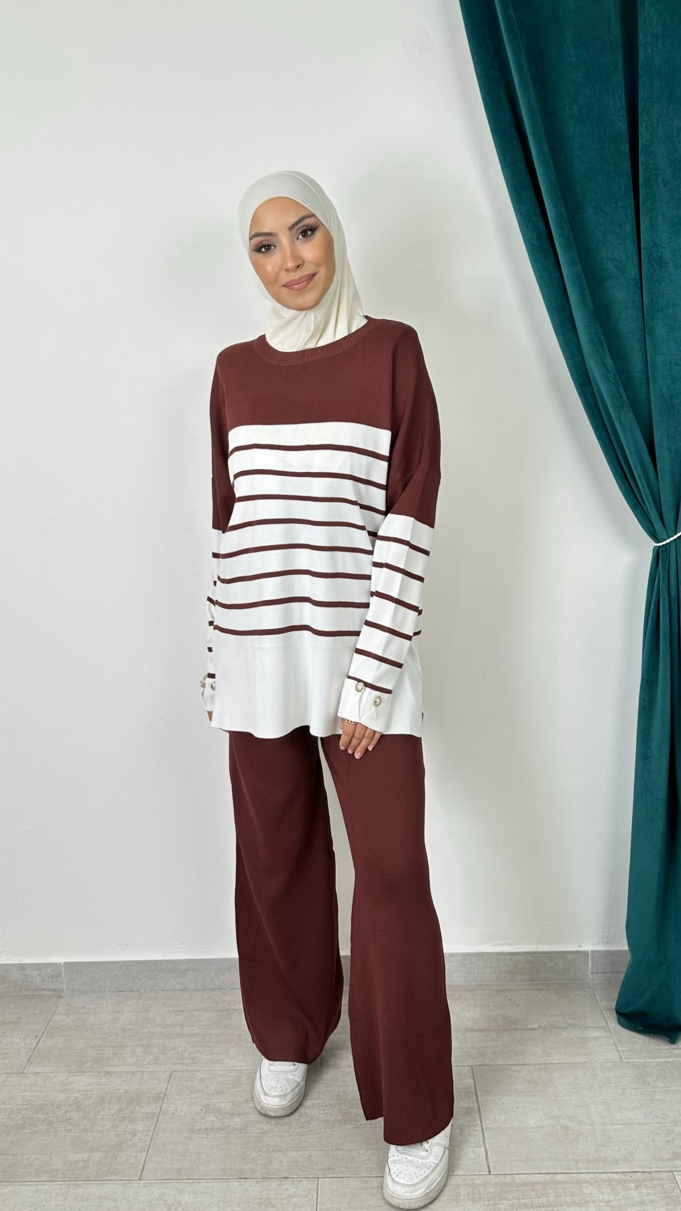 Completo Maglia & Pantalone “Lina” a Righe