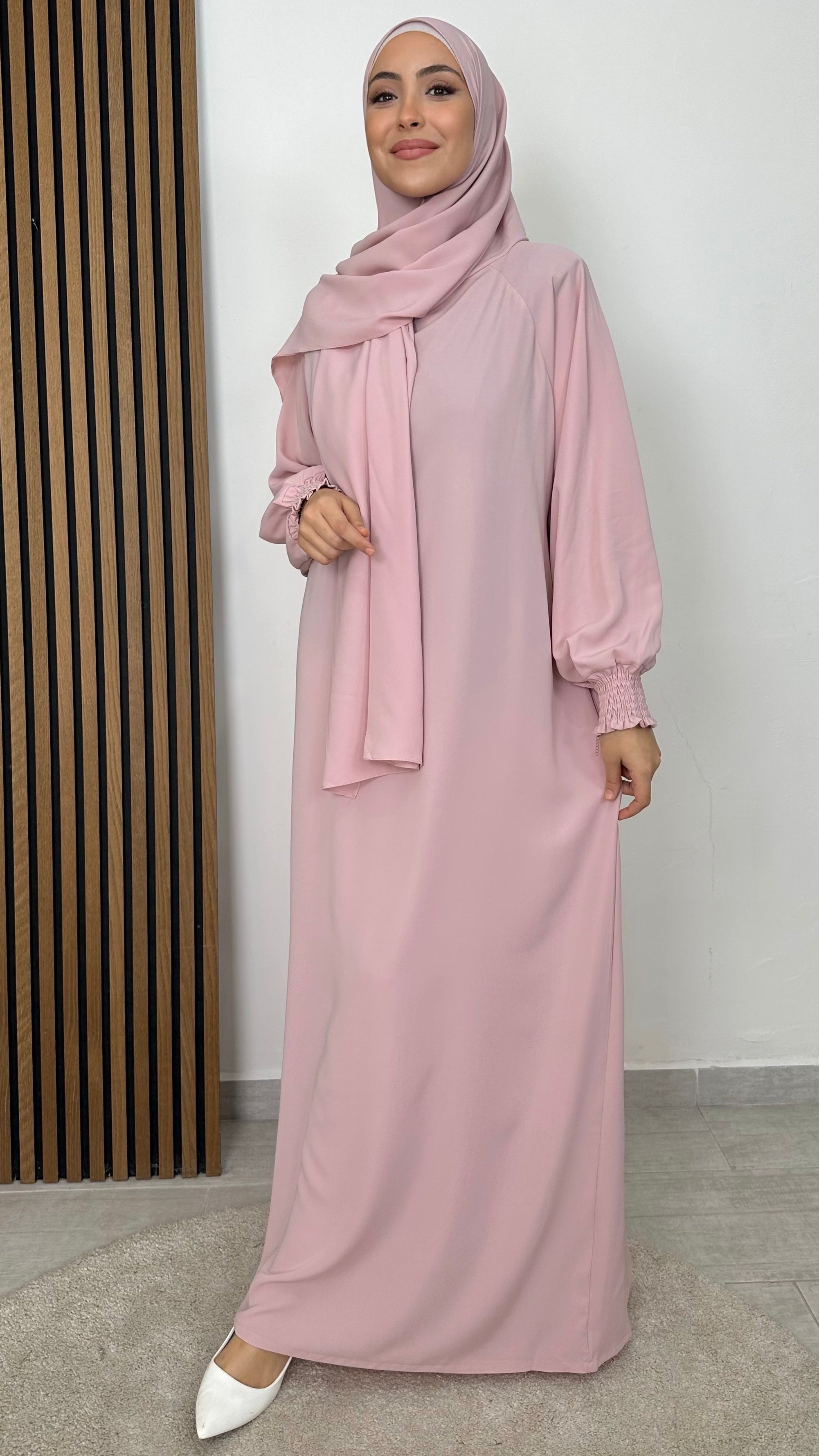 Abaya Ensemble maniche Frisé