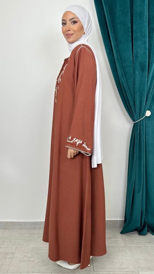 Abaya Heritage – Terracotta - Hijab Paradise 