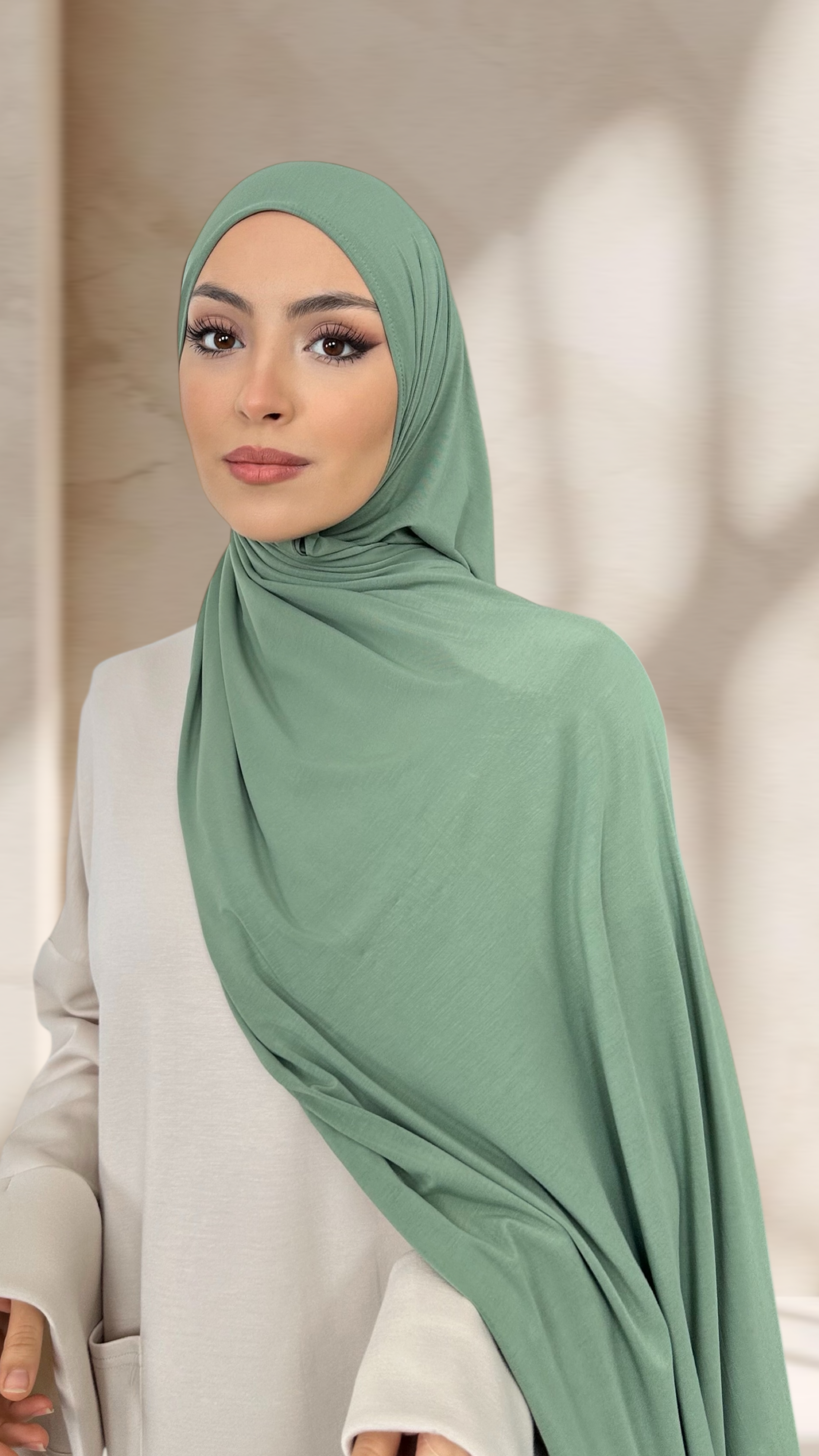Bamboo Hijab Verde Veneziane
