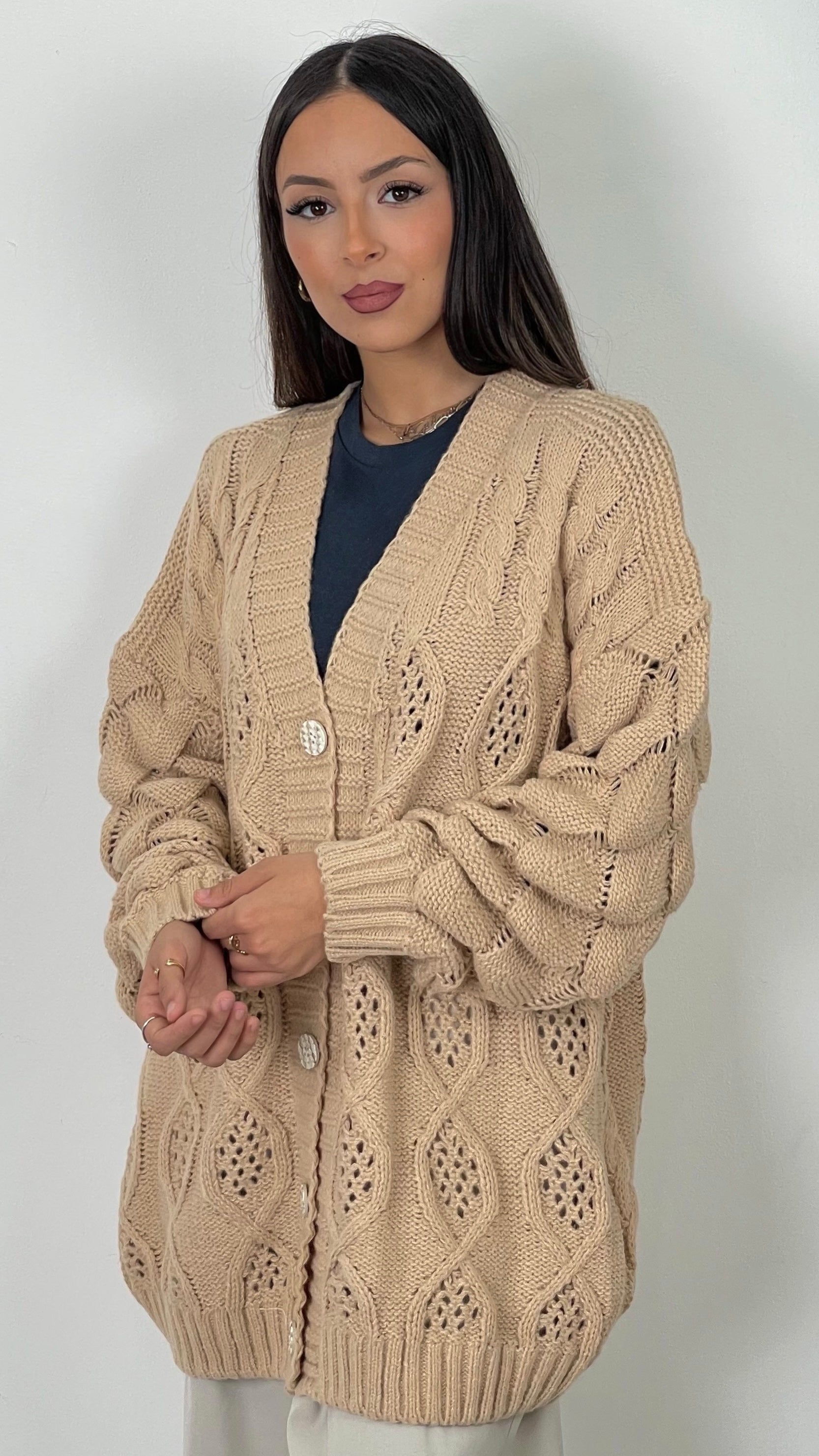 Cardigan “Elegant Weave”