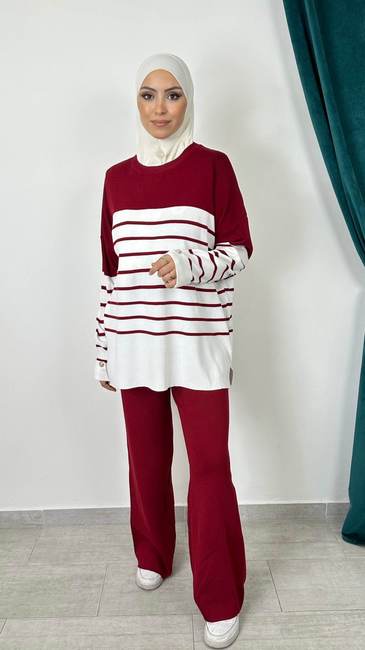 Completo Maglia & Pantalone “Lina” a Righe