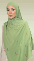 Carica l'immagine nel visualizzatore della galleria, Jersey Noorè Verde Veneziane - Hijab Paradise 
