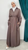 Carica l'immagine nel visualizzatore della galleria, Abito Cocoa Belt Elegance - Hijab Paradise 
