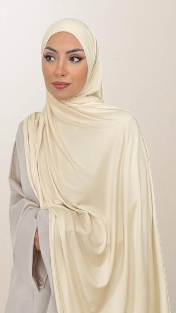 Bamboo Hijab Crema - Hijab Paradise 