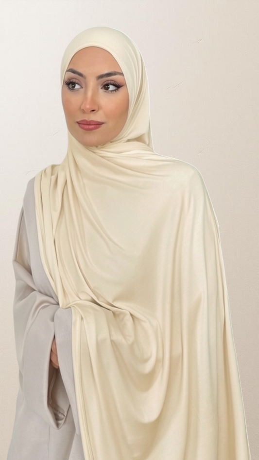 Bamboo Hijab Crema - Hijab Paradise 