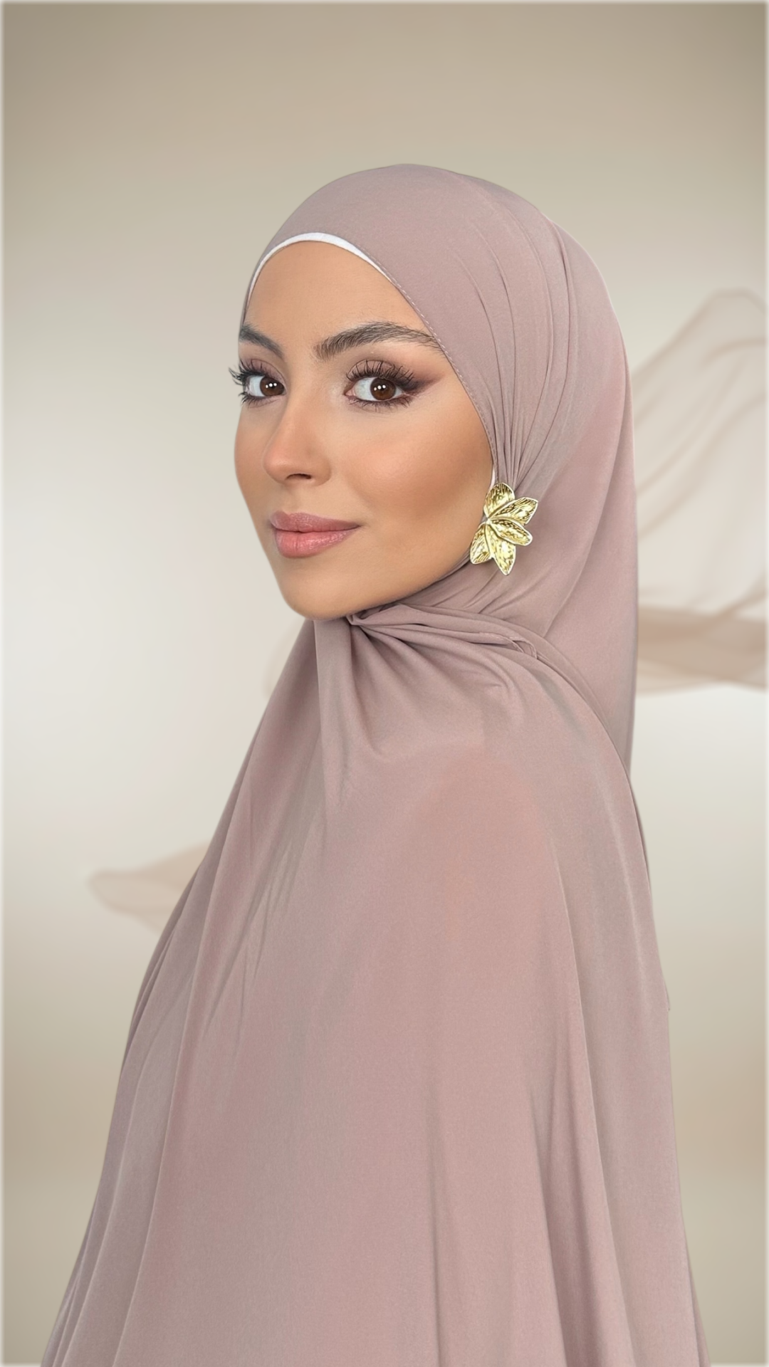 Premium Slim Hijab Rosa Antico Chiaro