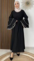 Load image into Gallery viewer, Abaya Maniche Rouches
