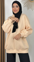 Carica l'immagine nel visualizzatore della galleria, Felpa warmth- Hijab Paradise - oversize - maniche a palloncino - donna musulmana - felpa 
