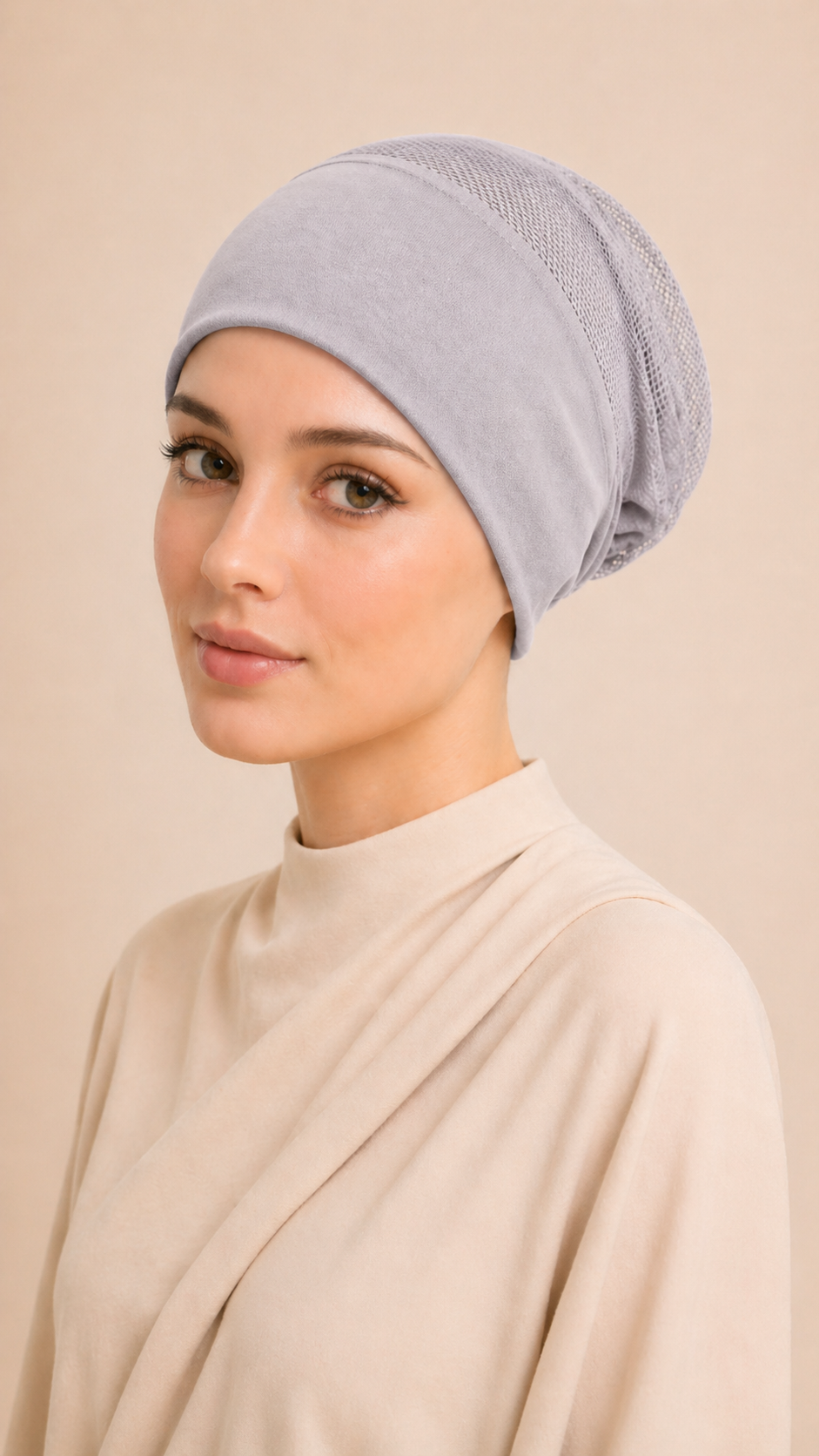 Cuffia con retina trasparente - Hijab Paradise 