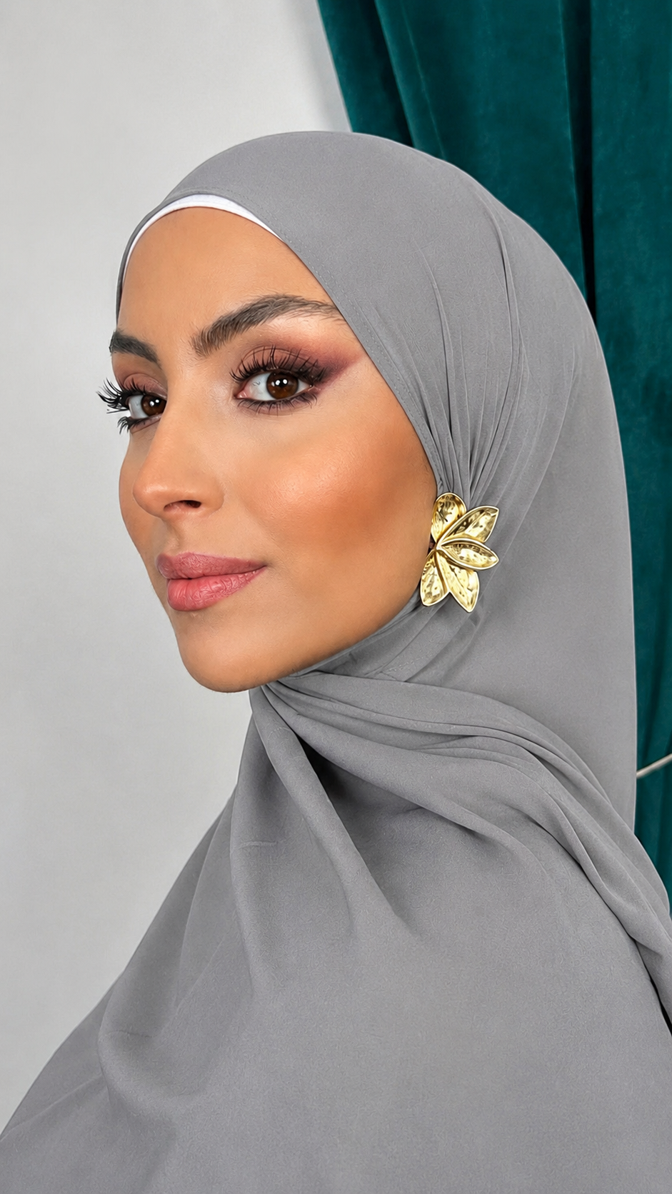 Premium Slim Hijab Grigio