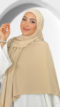 Cargar la imagen en la vista de la galería, Hug hijab - Hijab Paradise - mantello con hijab - hijab del jilbab  - hijab - foulard  - copricapo - beige
