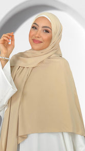 Hug hijab - Hijab Paradise - mantello con hijab - hijab del jilbab  - hijab - foulard  - copricapo - beige