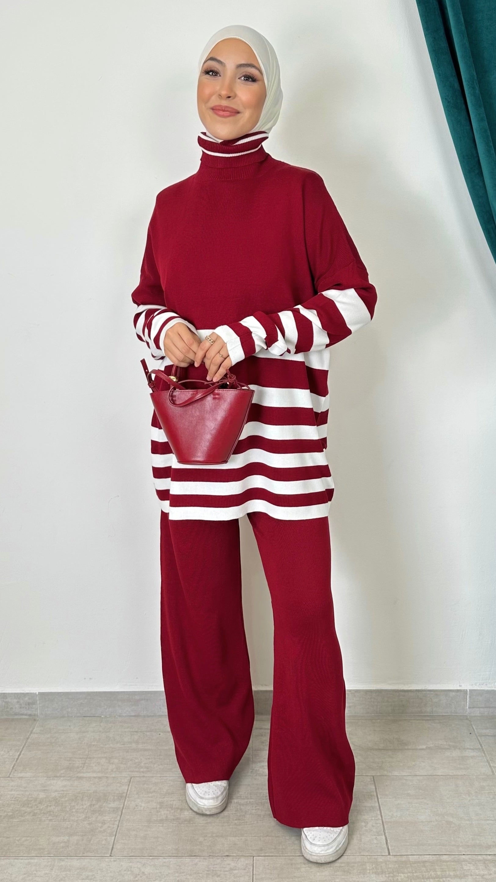 Comfort Line Set – Completo Maglia a Righe Orizzontali