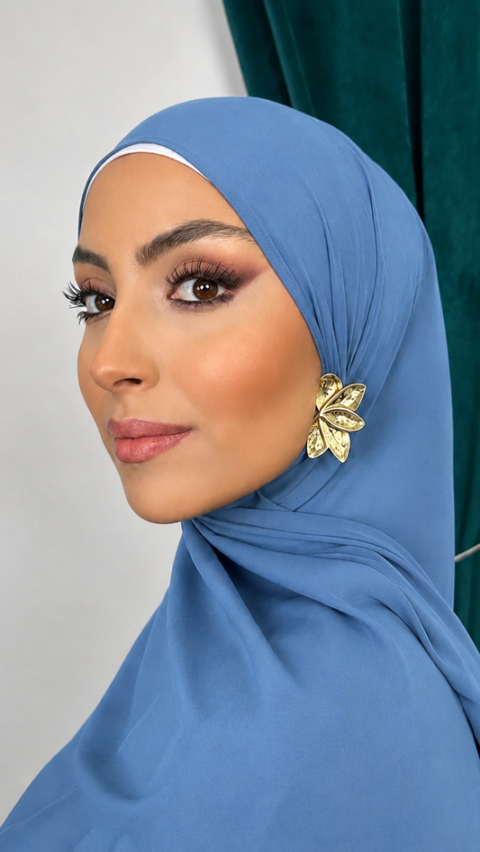 Premium Slim Hijab Blu