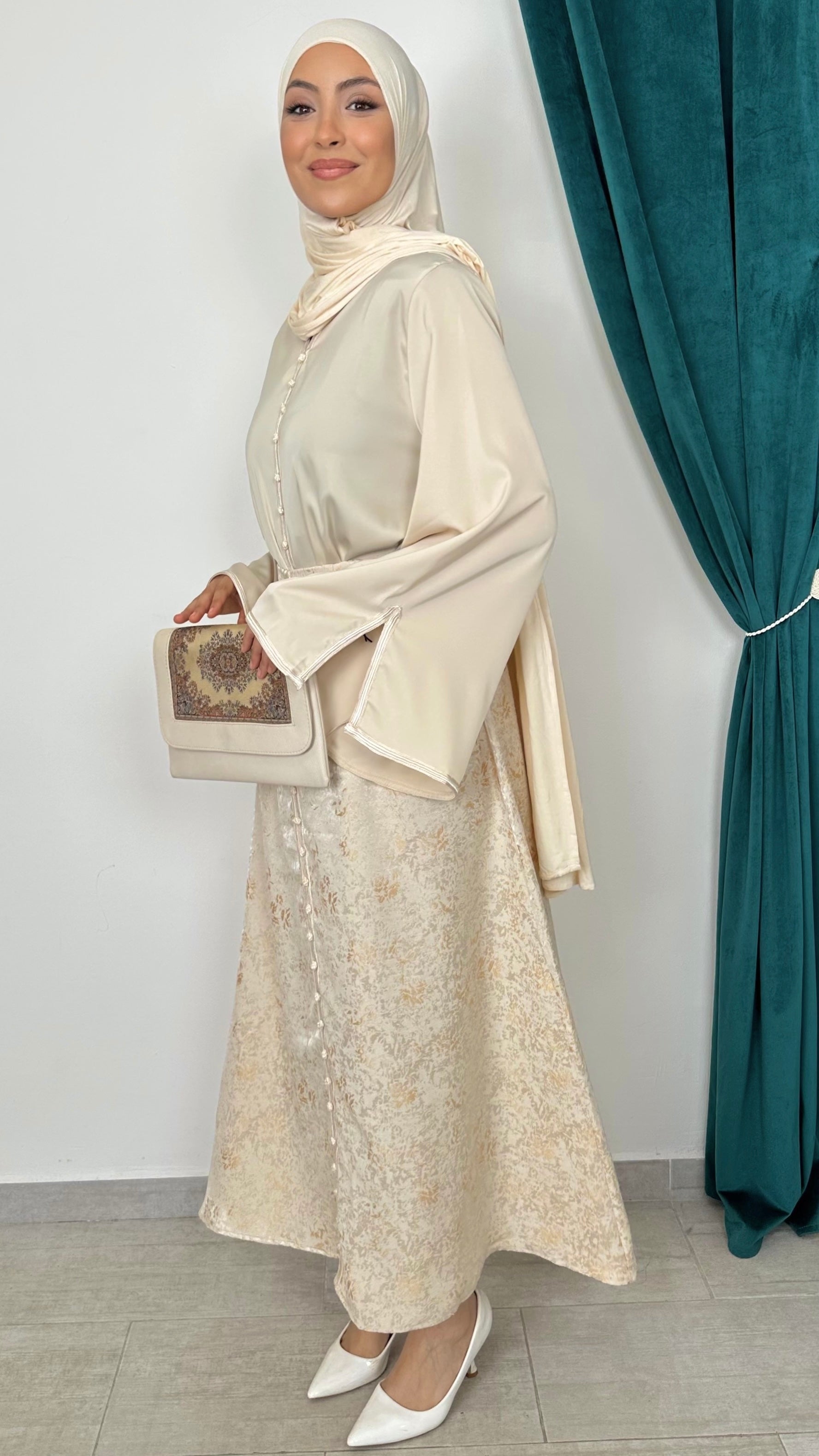 Coordinato Aurea Beige - Hijab Paradise 