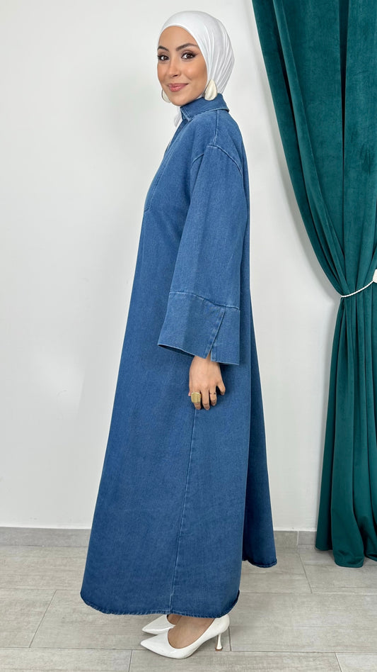 Abito Denim Pure Line - Hijab Paradise 