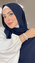 Carica l'immagine nel visualizzatore della galleria, Hijab PREMIUM CHIFFON Blu Notte Scuro
