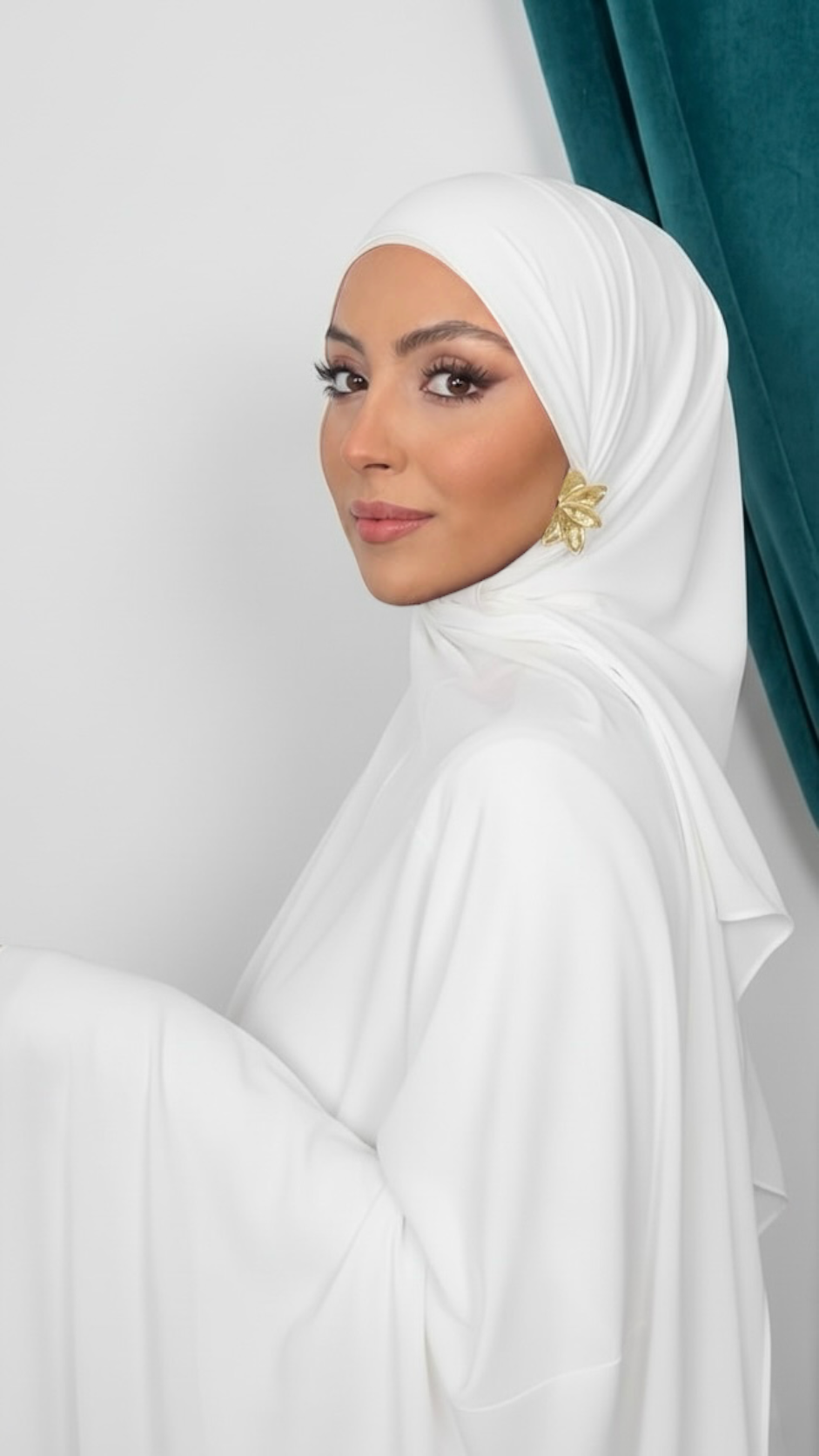 Premium Slim Hijab Bianco