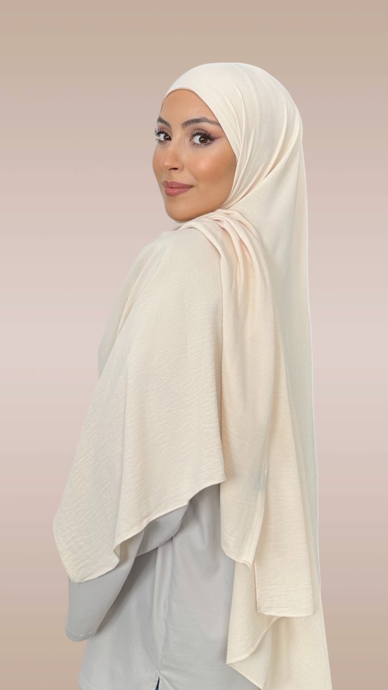 HIJAB PRONTO DA METTERE CRINCKLE CREPE