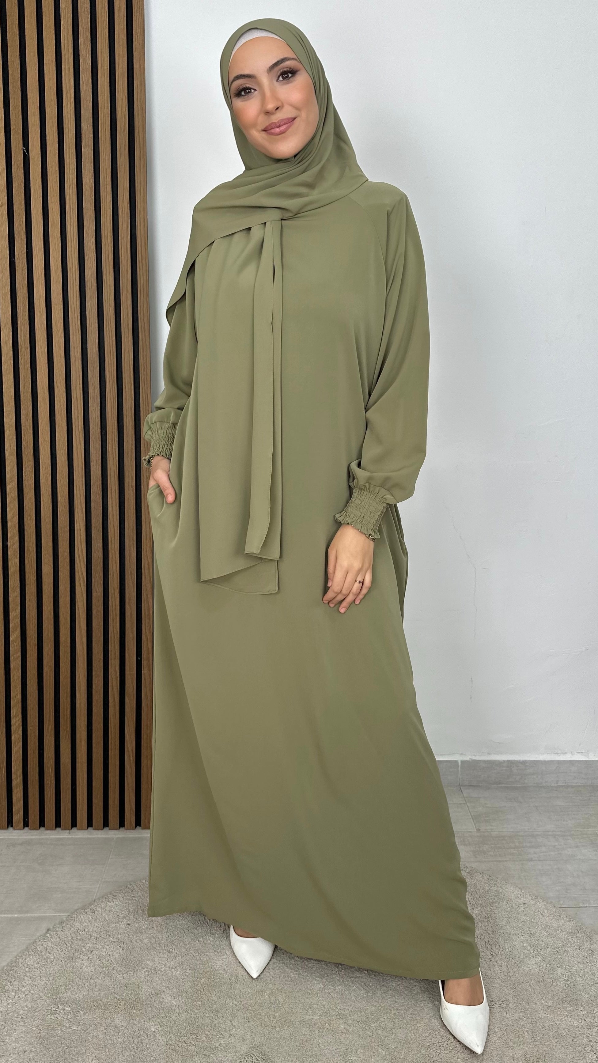 Abaya Ensemble maniche Frisé