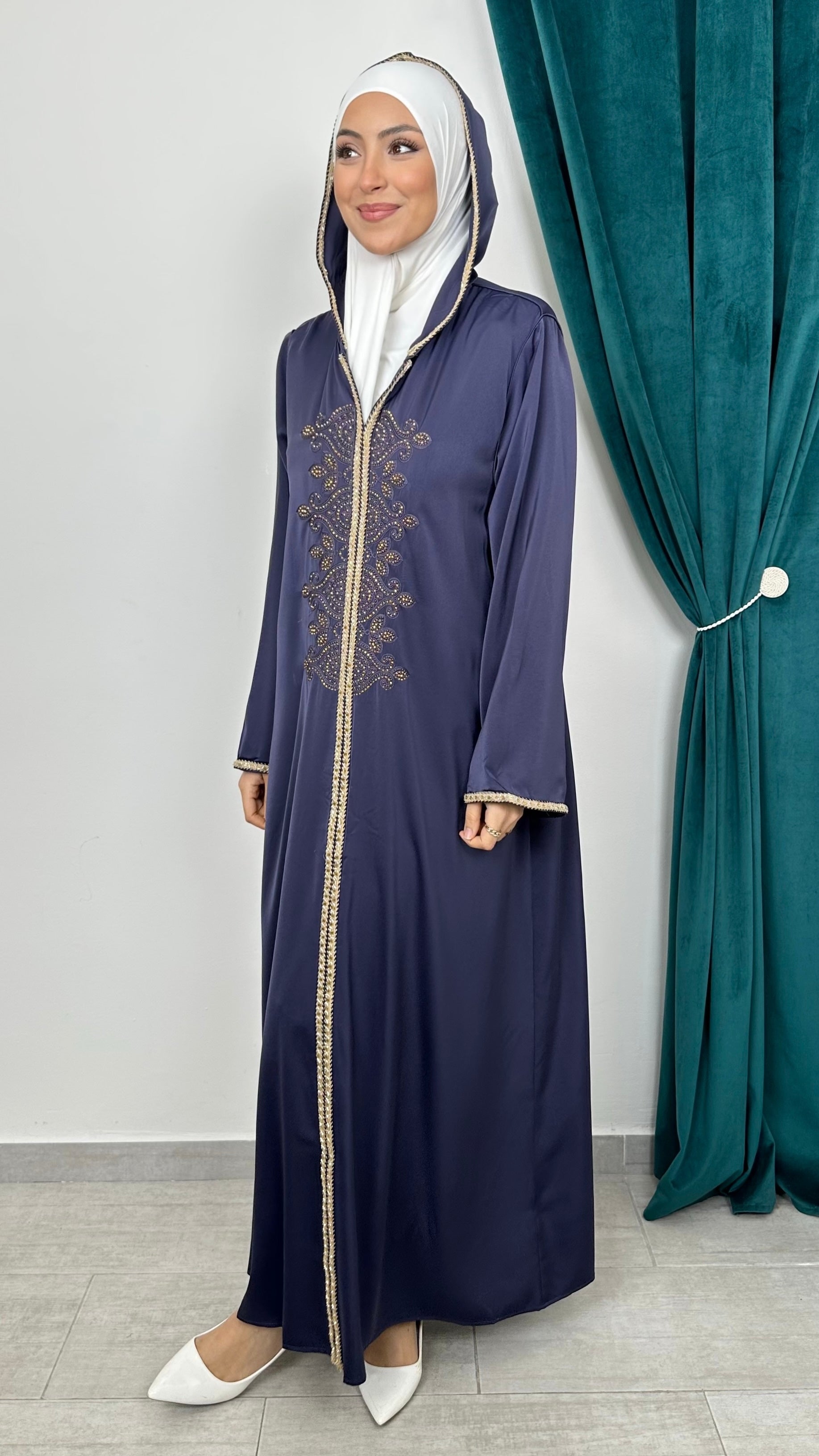 Abaya Heritage Imperial Purple - Hijab Paradise 