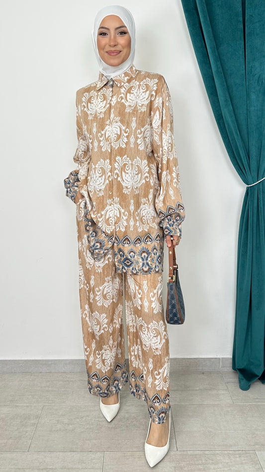 Coordinato Boho Paisley Sabbia