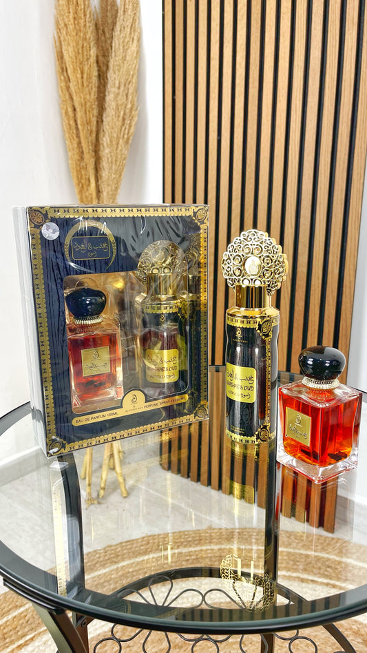 Set regalo Khashab & Oud aswad 100ml + Deo 200ml - Hijab Paradise - profumo e deodorante - set regalo