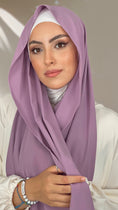 Charger l'image dans la visionneuse de la galerie, Hijab PREMIUM CHIFFON Glycine Pastel
