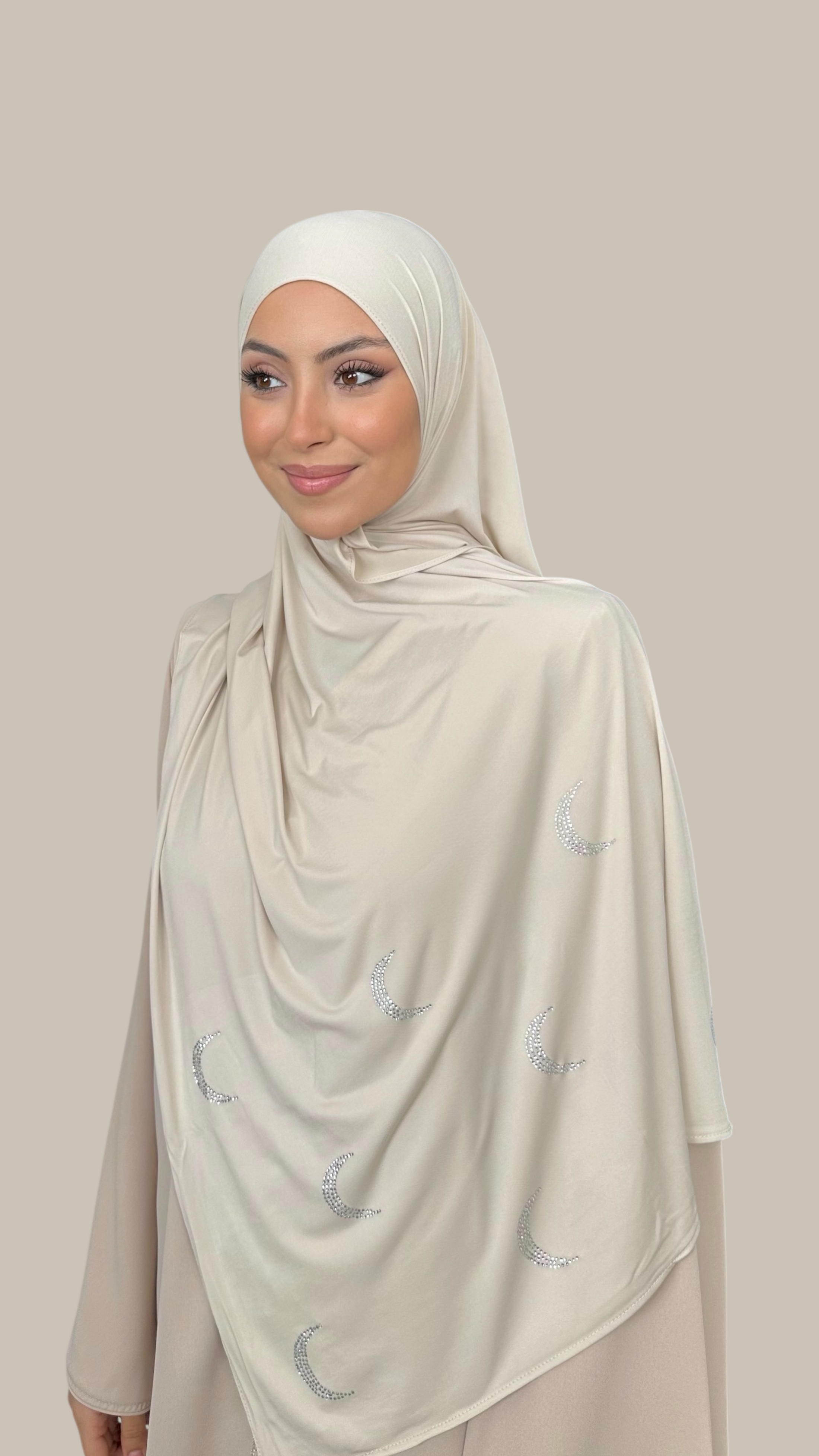 Jersey Noorè Beige Scuro - Hijab Paradise 