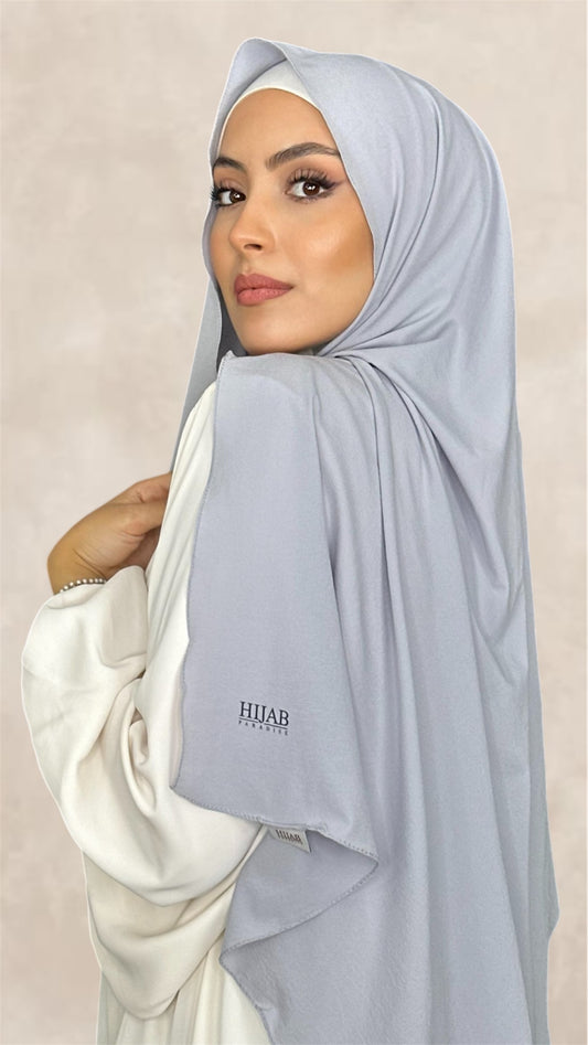 Slim Hijab Grigio Chiaro