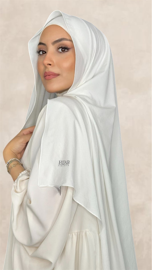 Slim Hijab Bianco Panna