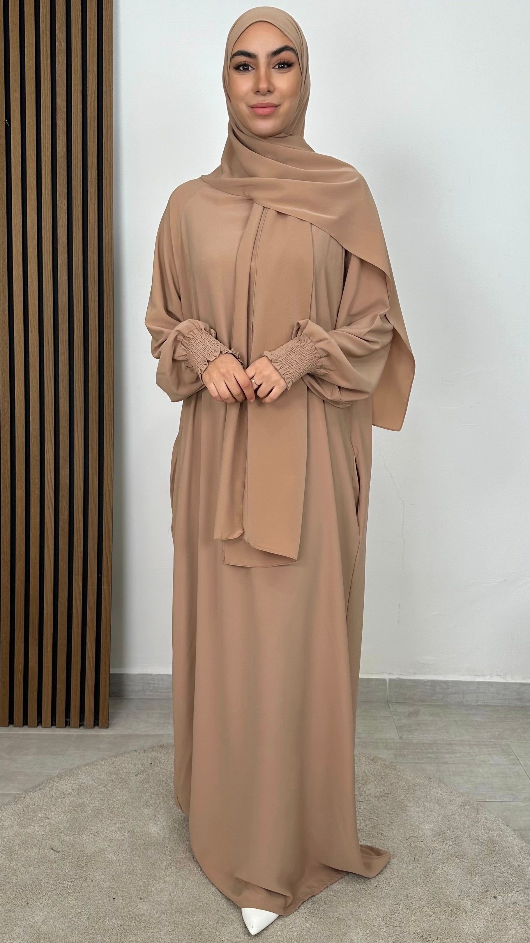 Abaya Ensemble maniche Frisé