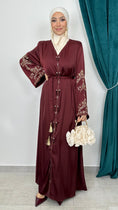 Carica l'immagine nel visualizzatore della galleria, Kaftan Abaya – Burgundy Luxe - Hijab Paradise 
