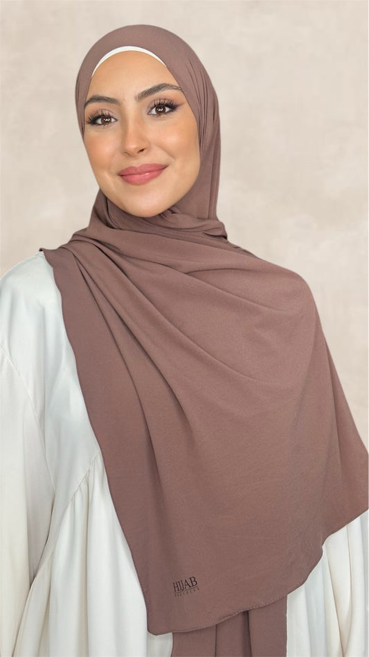 Slim Hijab Sweet Rosy Brown