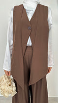 Load image into Gallery viewer, Coordinato Gilet Doppio petto con pantalone Brown
