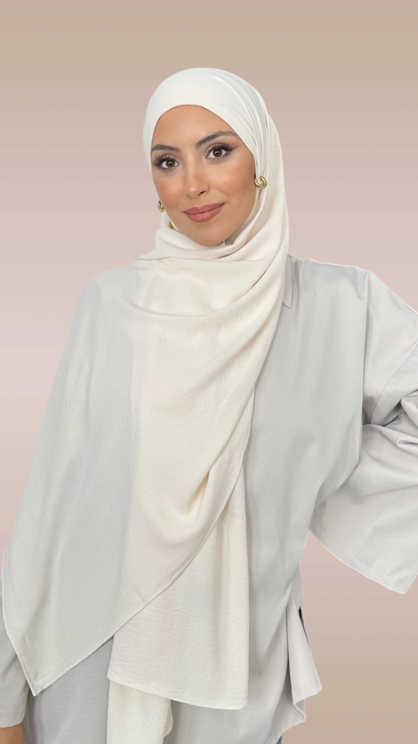 HIJAB PRONTO DA METTERE CRINCKLE CREPE