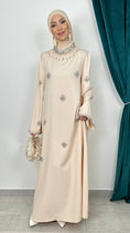 Cargar la imagen en la vista de la galería, Abaya Imperial Champagne soft - Hijab Paradise 
