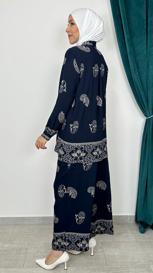 Majestic Border Set Blu Notte