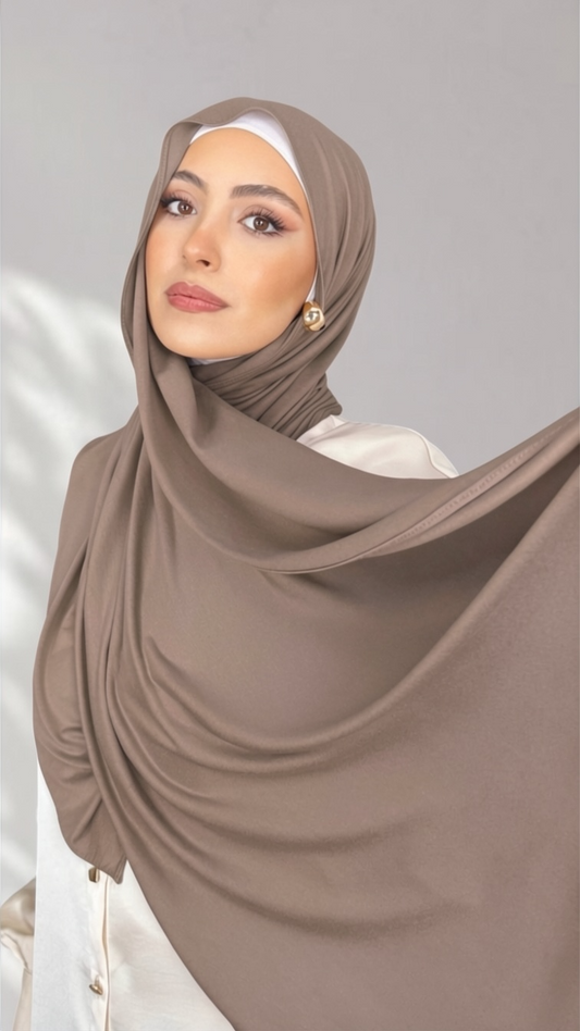 Jersey Hijab - Ghiaia