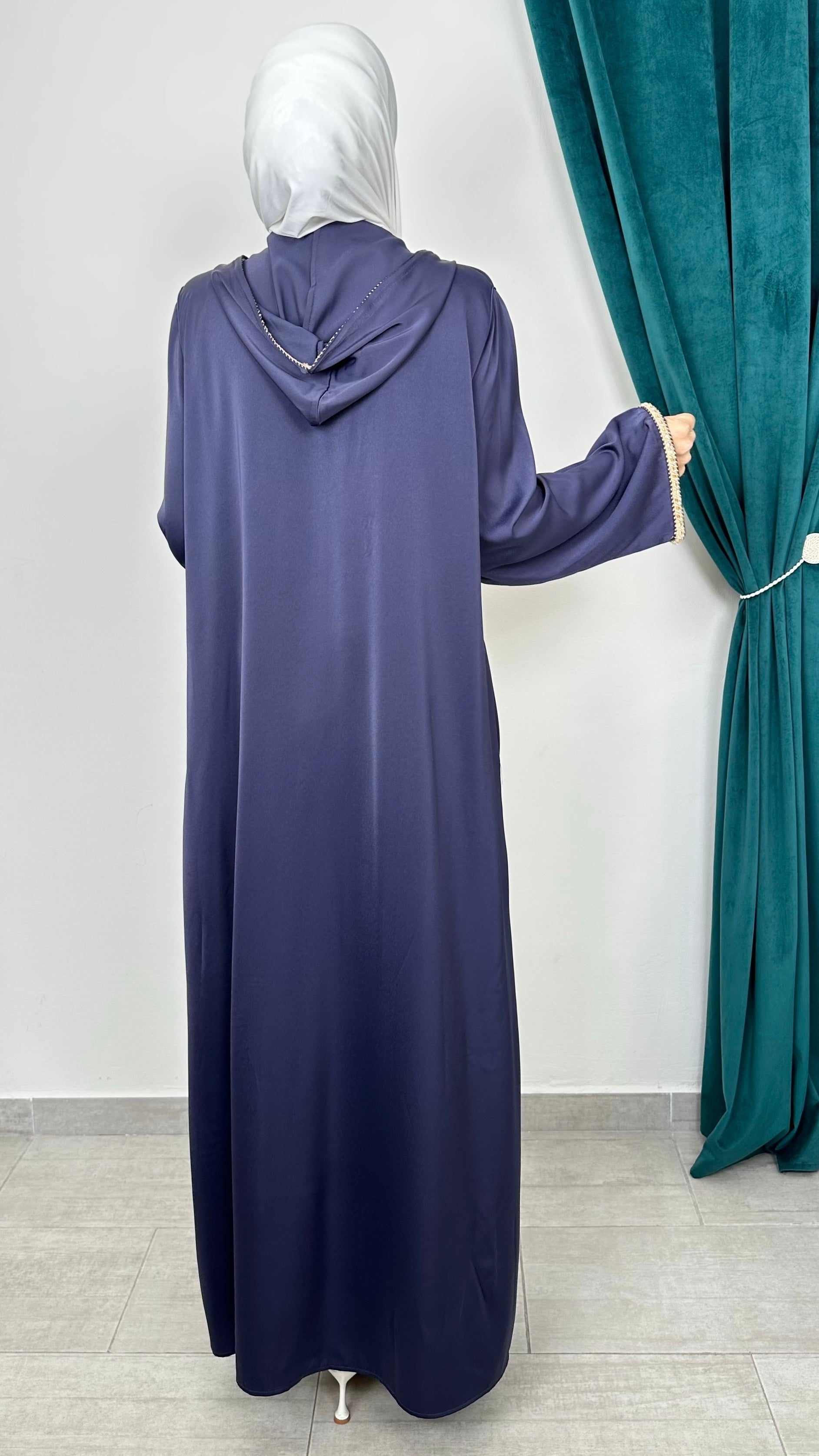 Abaya Heritage Imperial Purple - Hijab Paradise 