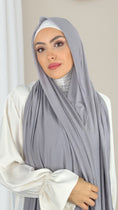 Load image into Gallery viewer, Hijab Jersey Grigio Silver - Hijab Paradise 
