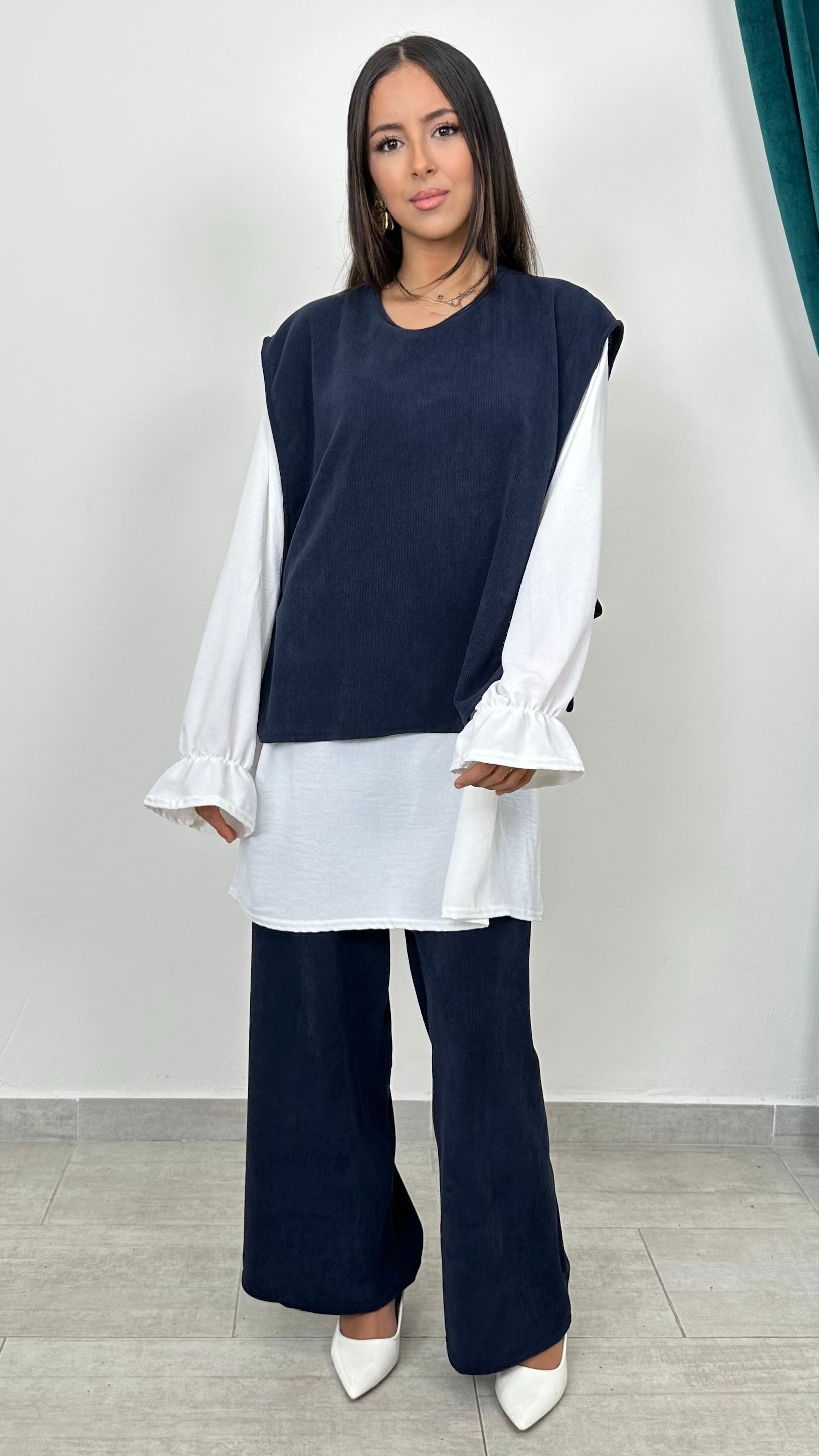 Coordinato 3 Pezzi Corduroy