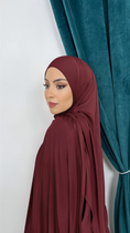 Bild in Galerie-Betrachter laden, Bamboo Hijab Rosso Borgogna - Hijab Paradise 
