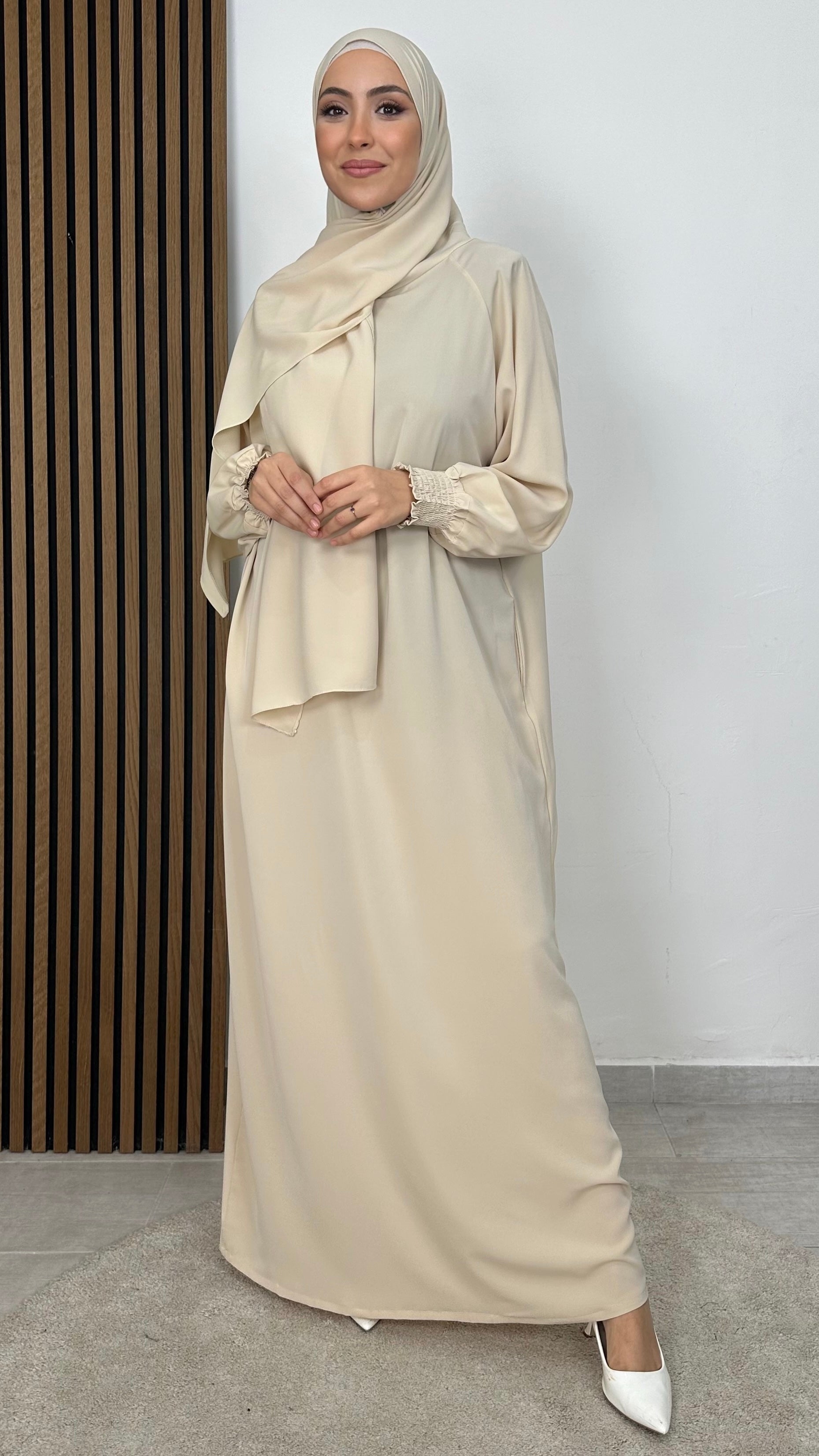 Abaya Ensemble maniche Frisé