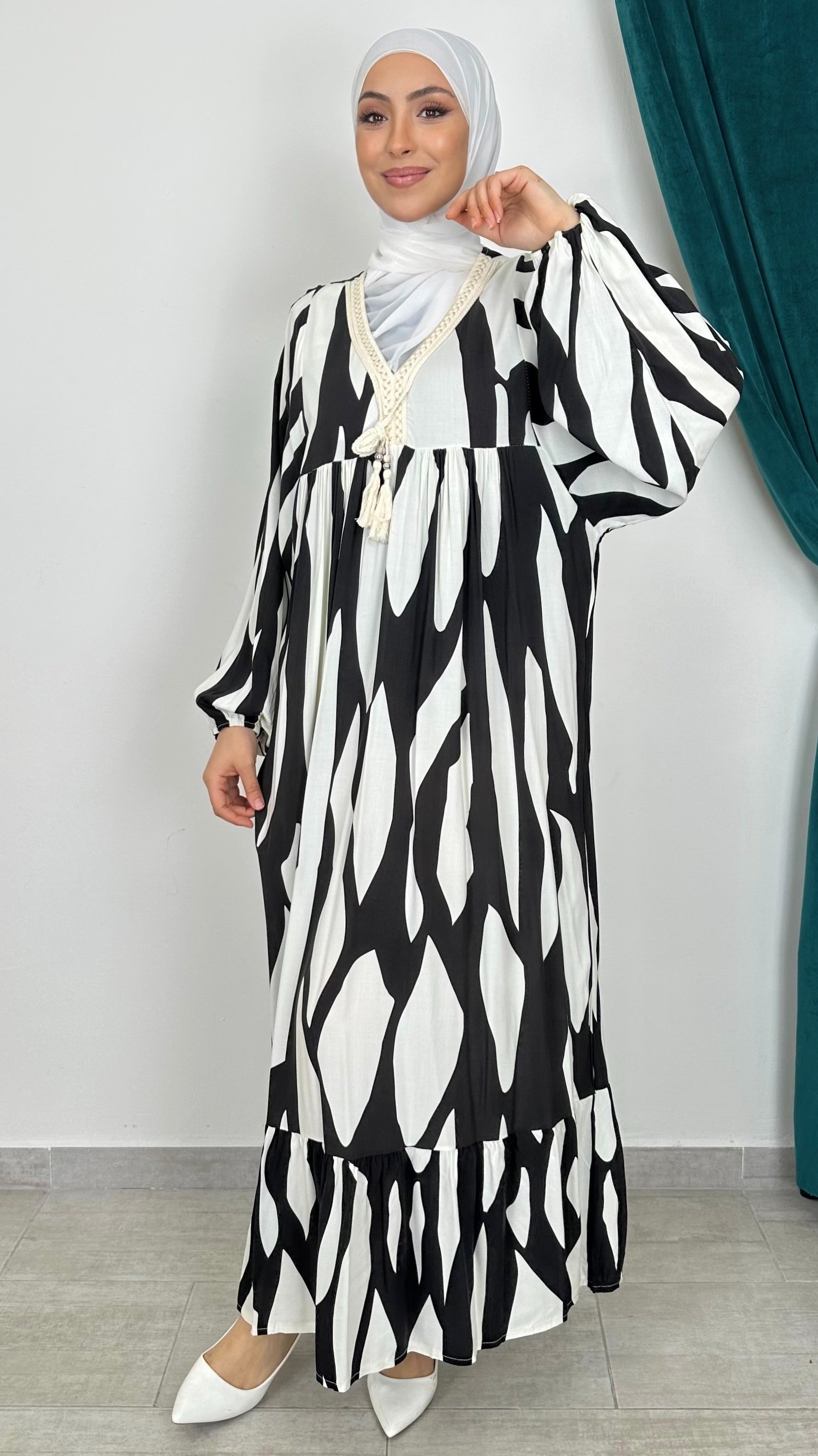 Vestito oversize maniche larghe