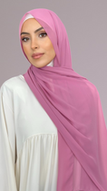 Bild in Galerie-Betrachter laden, Hijab Chiffon Crepe Lampone
