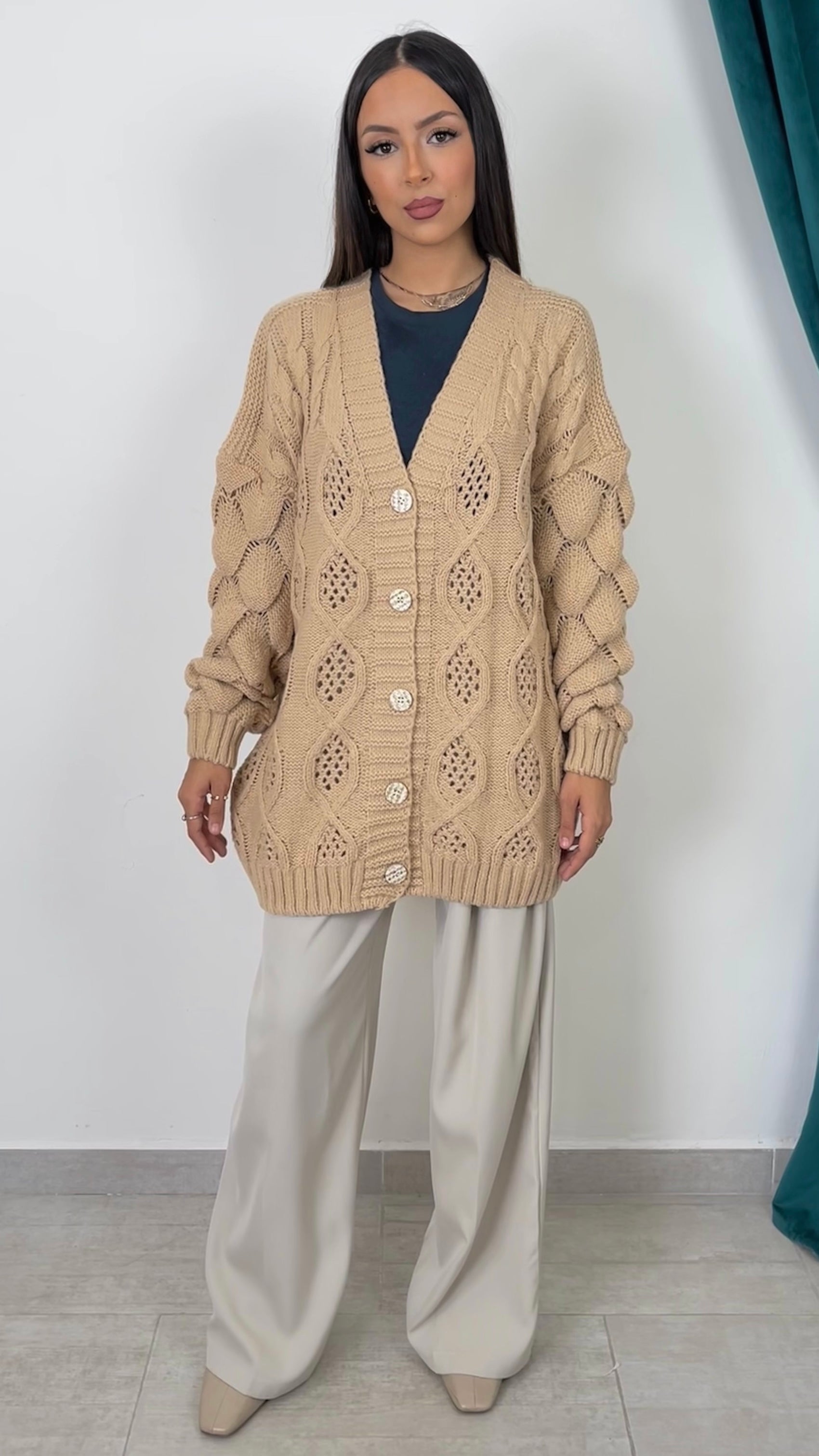 Cardigan “Elegant Weave”