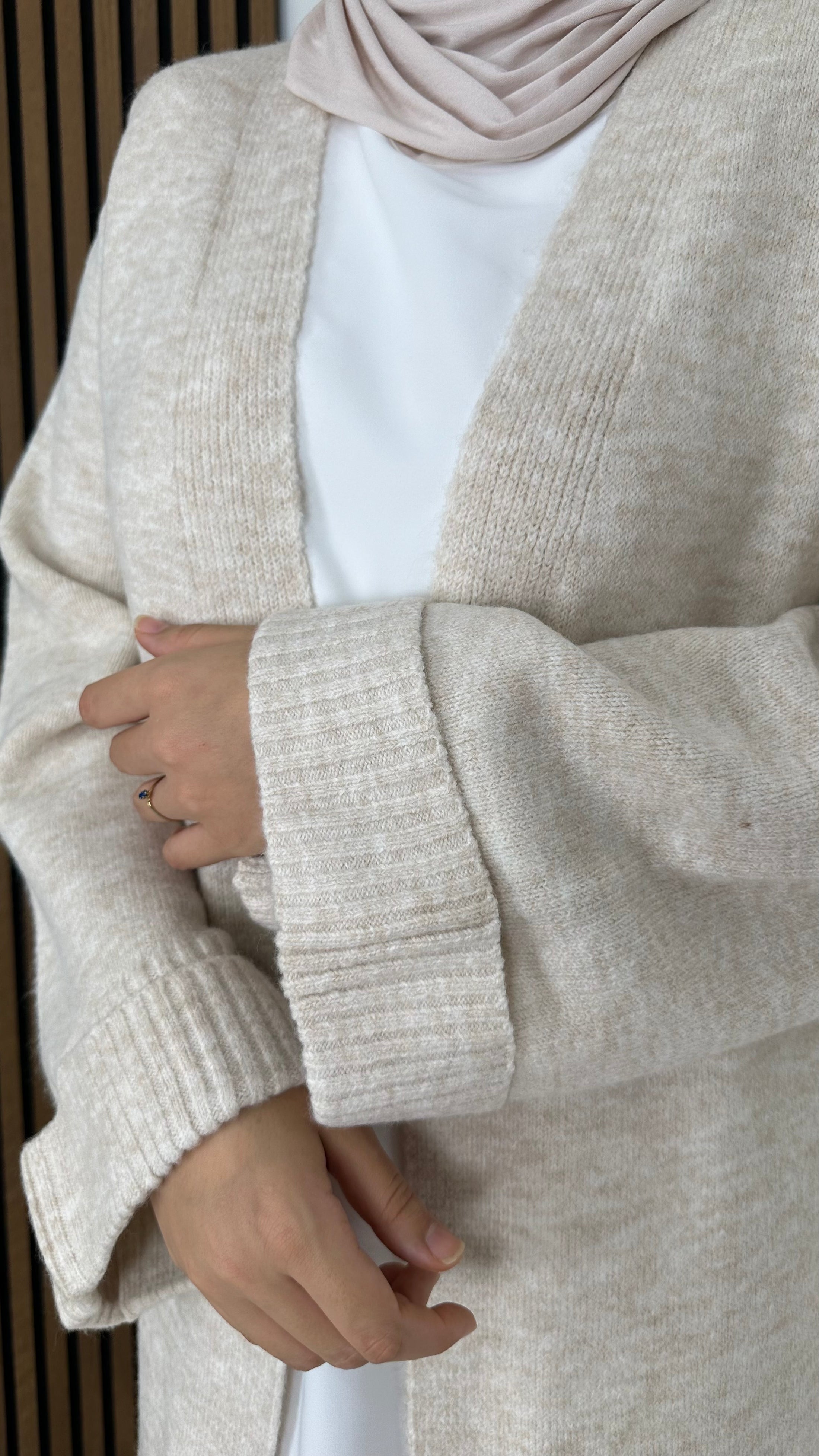 Cardigan Smooth Beige