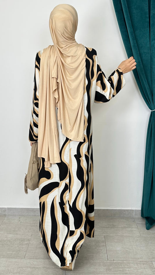 Wave Knot Dress Sabbia - Hijab Paradise 